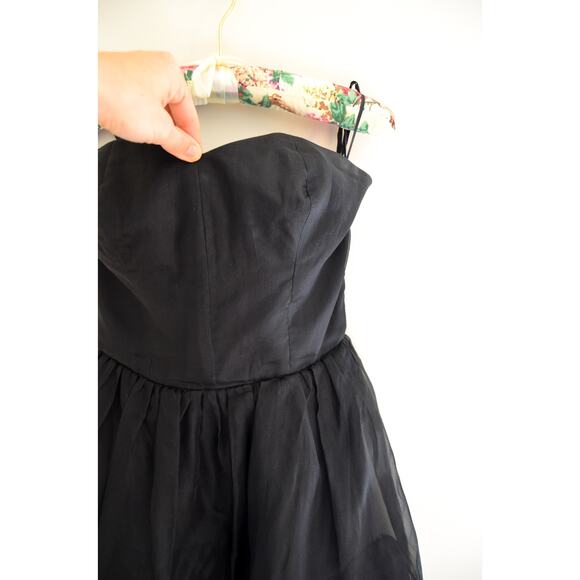 Vintage Strapless Tulle Cocktail Dress Size XS - Picture 5 of 7